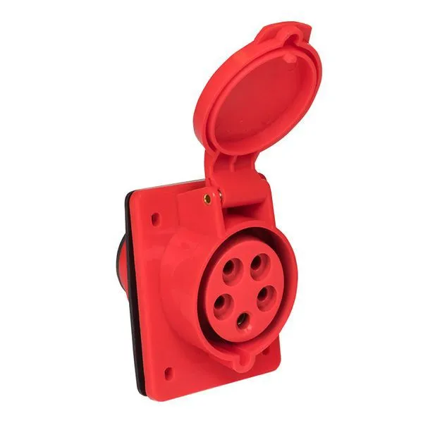 Розетка кабельная 32А 380В 3P+РЕ IP44 (224) ps-224-32-380