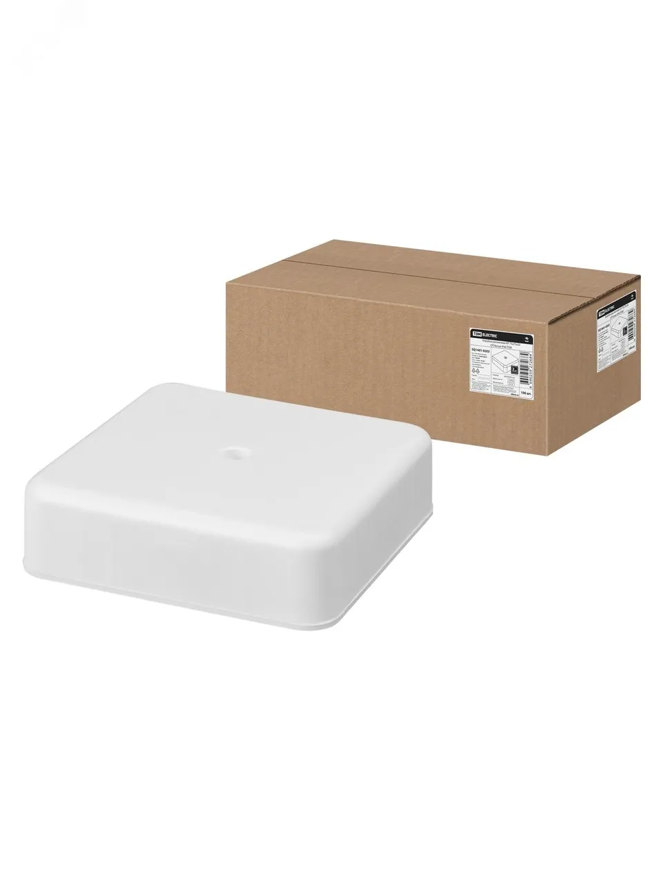 Коробка распаячная КР 75х75х20 ОП белая IP40 SQ1401-0203