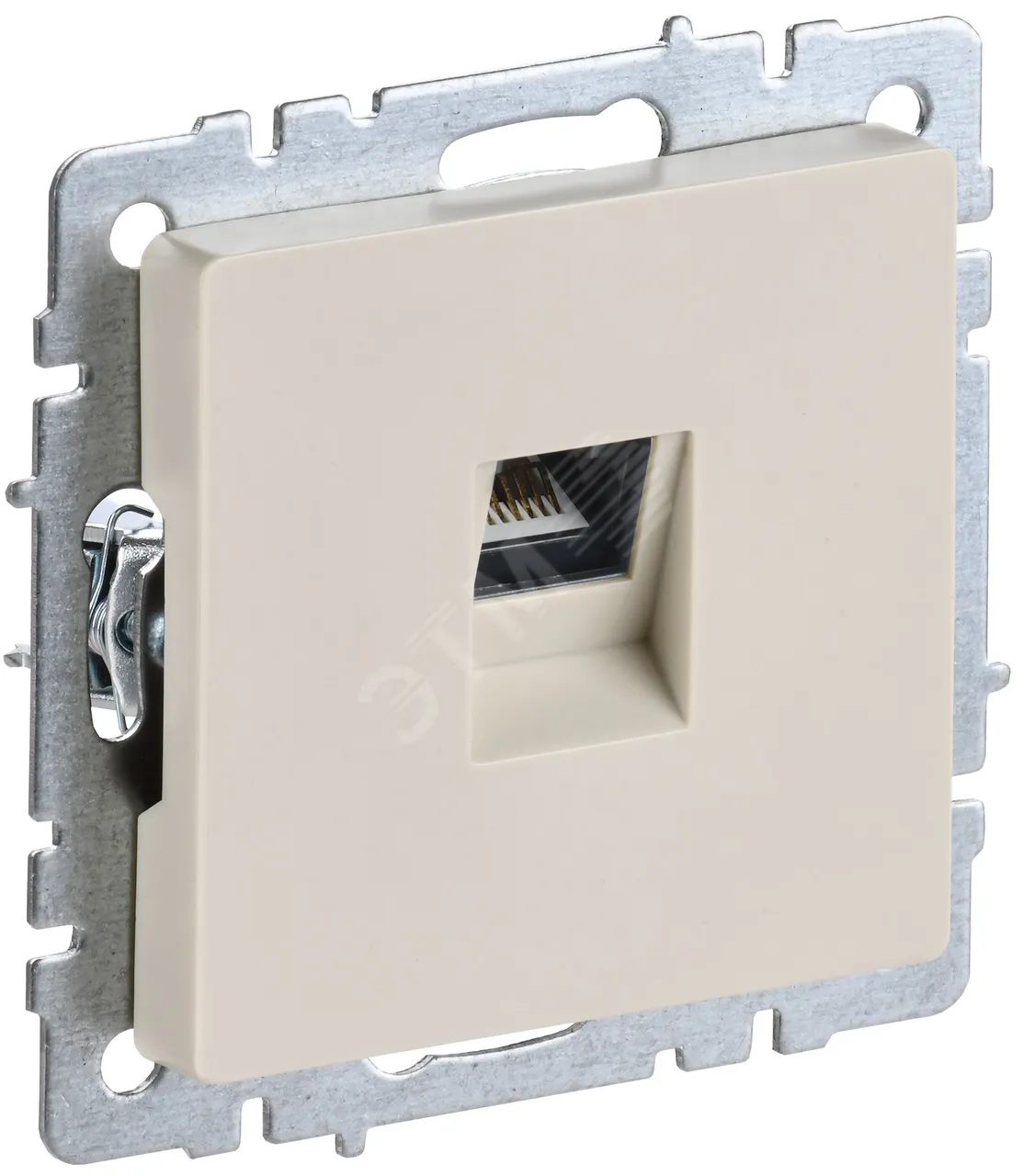 Розетка компьютерная СП RJ45 кат.5E BRITE РК10-БрКр беж. BR-K10-1-K10