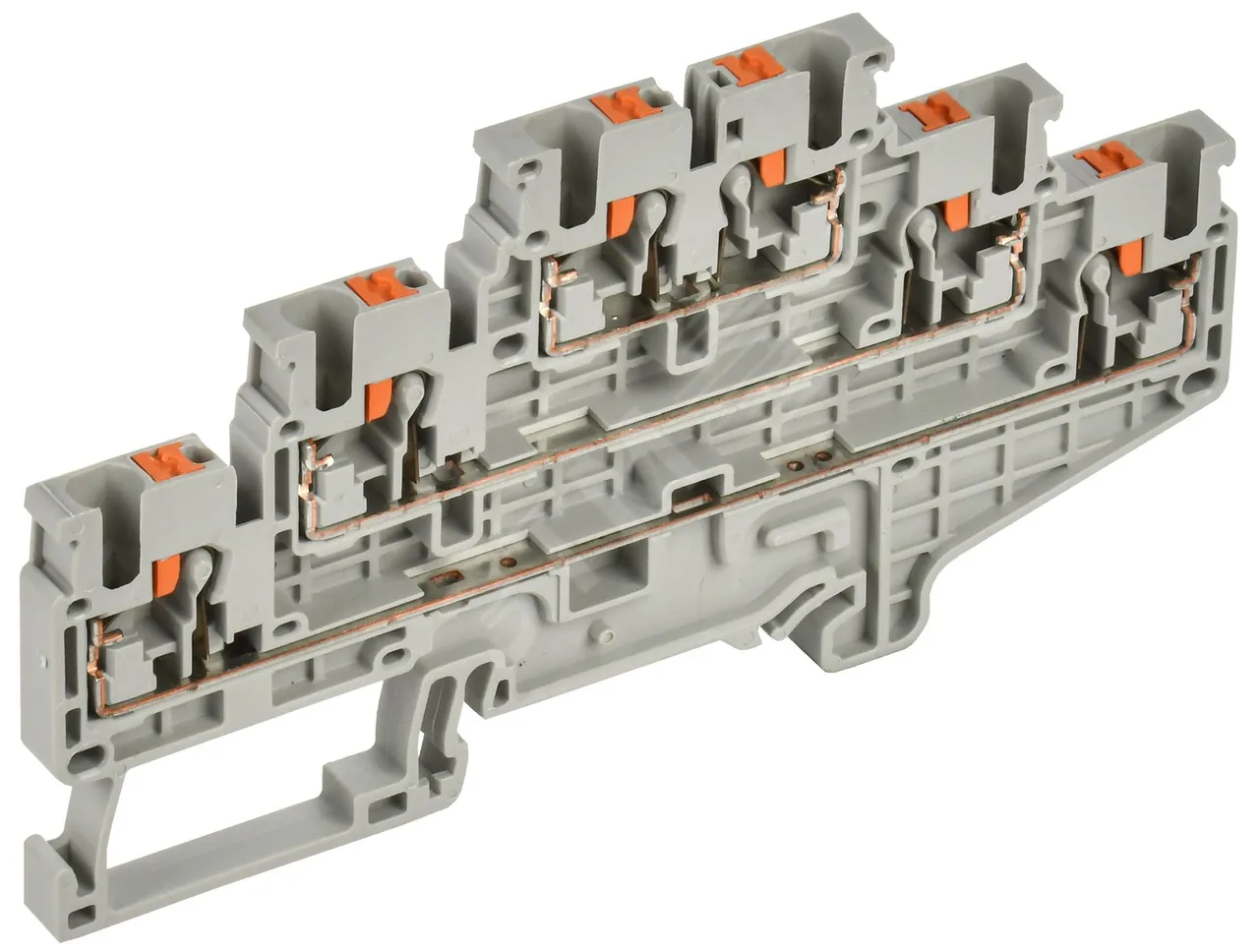 Колодка клеммная CP-ML 3 ур. 2,5мм2 серая YCT23-00-3-K03-002