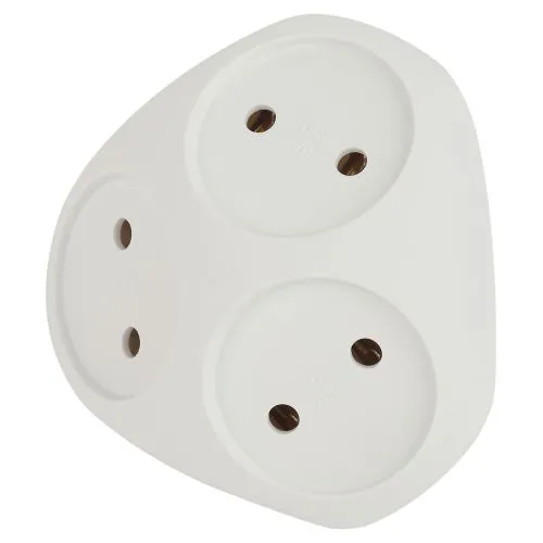 Разветвитель 3-м без заземл. 10А IP20 SPx-3-W бел. Б0053481