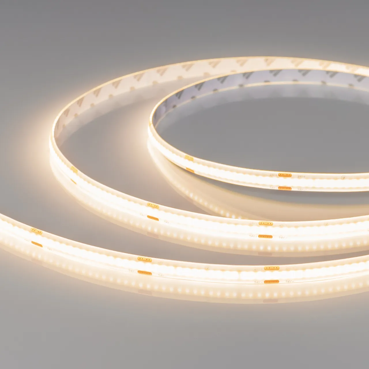 Лента герметичная COB-SE-X320-8mm 24V Warm3000 (8 W/m, IP65, 5m) 058764