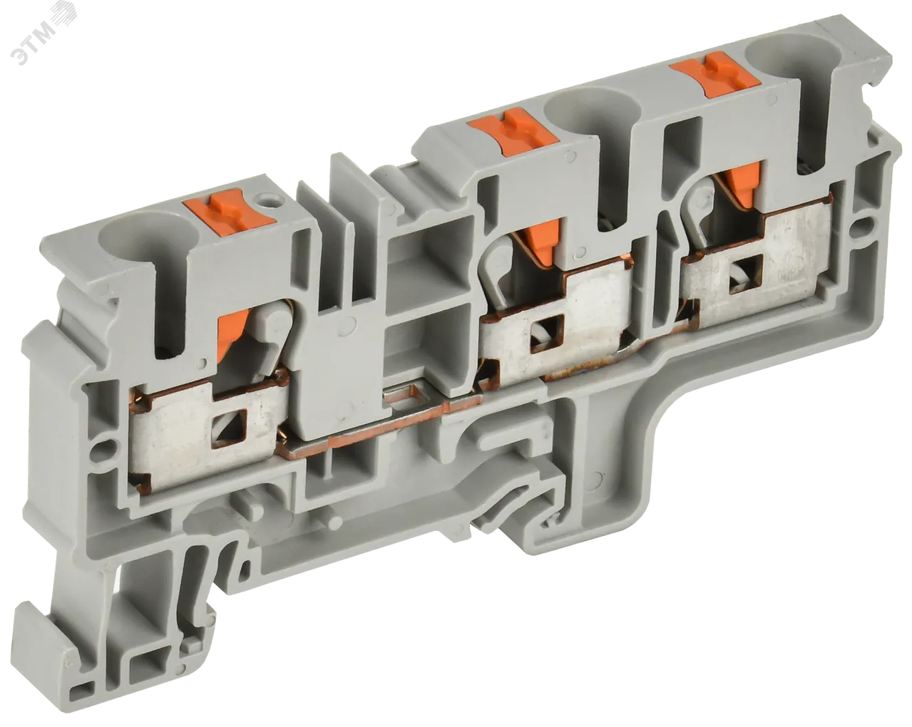 Колодка клеммная CP-MC 3 вывода 10мм2 серая YCT22-00-3-K03-010