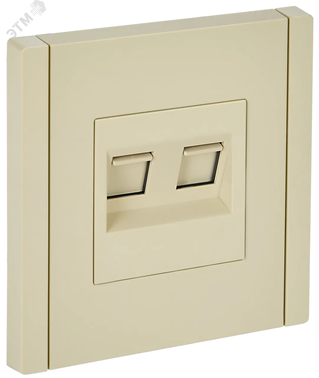 FORTE&PIANO Розетка компьютерная двойная RJ45 кат.5E FP433 ваниль IEK FP-K20-1-K10