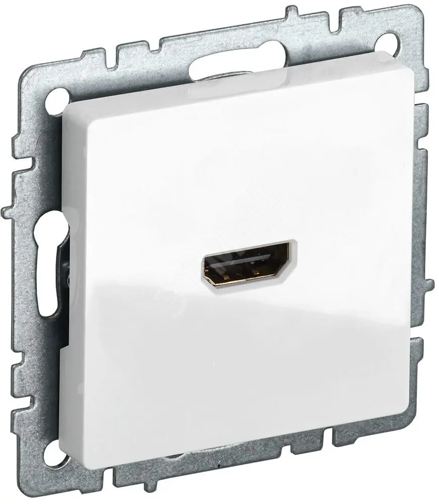 BRITE Розетка HDMI РHDMI-0-БрБ белый BR-H10-K01