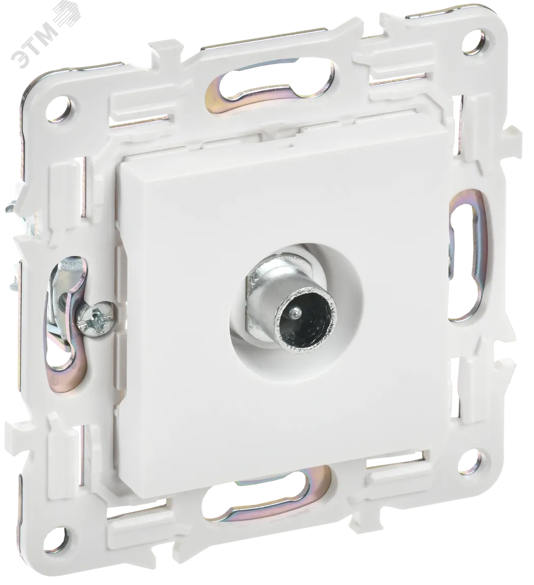 SKANDY Розетка TV проходная SK-A17W арктический белый IEK SK-A10-P-K01