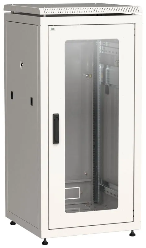 Шкаф сетевой 19дюйм LINEA N 24U 600х600мм стекл. передн. дверь (3 коробки) сер. LN35-24U66-G