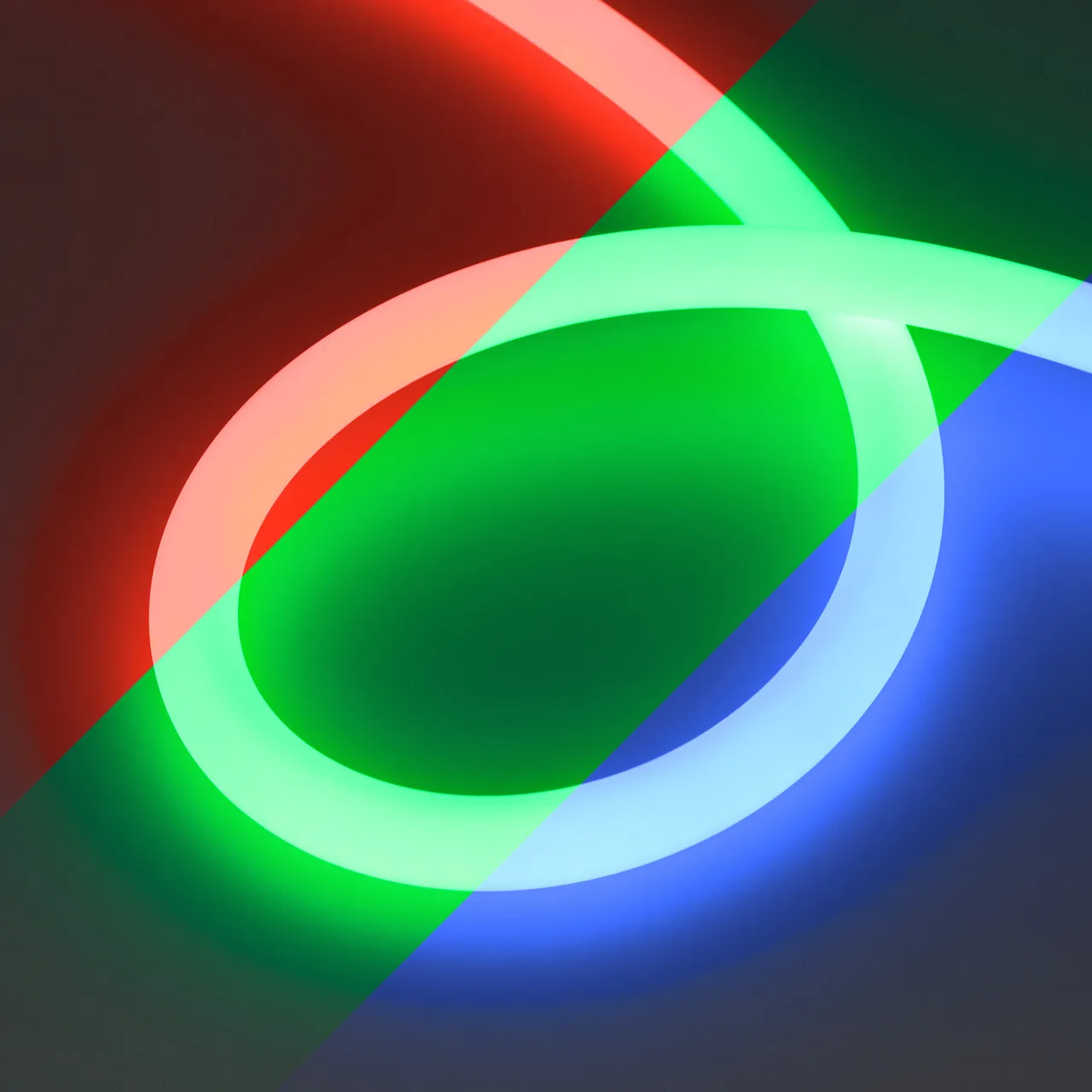 Лента герметичная MOONLIGHT-TOP-G280-D18mm 24V RGB 360deg (13 W/m, IP65, 3838, 5m, wire x1) 038762