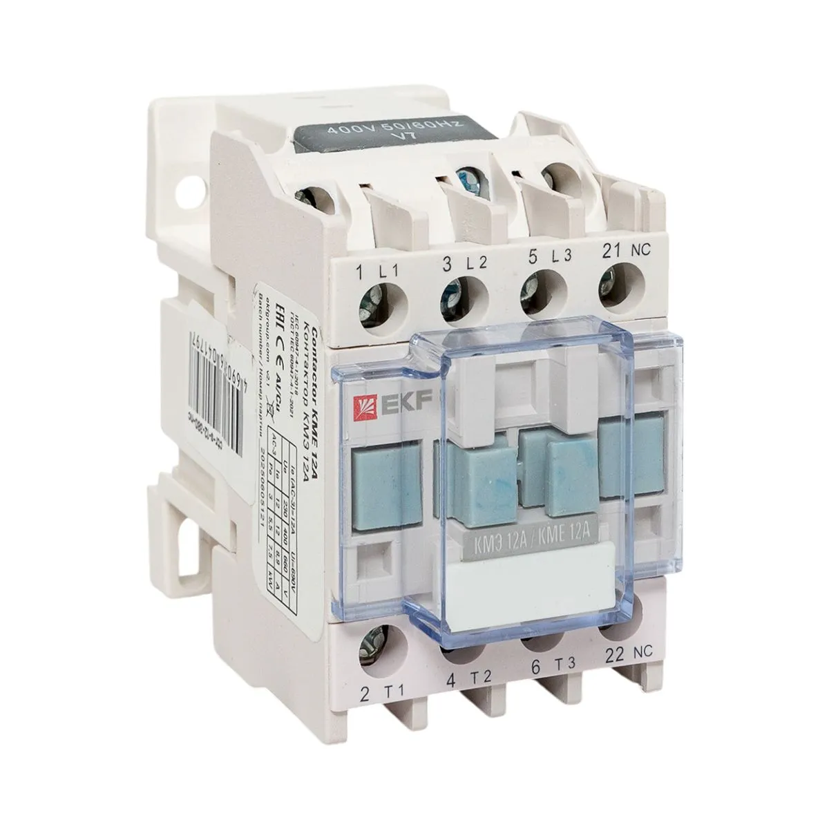 Контактор КМЭ малогабаритный 12А 380В 1NC PROxima ctr-s-12-380-nc