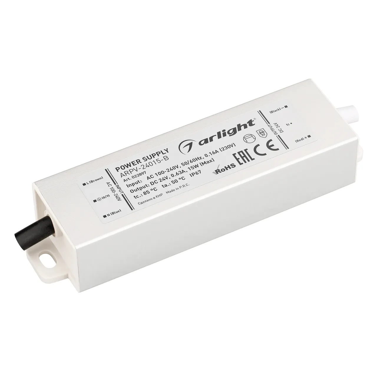Блок питания ARPV-24015-B (24V, 0.6A, 15W) 022897