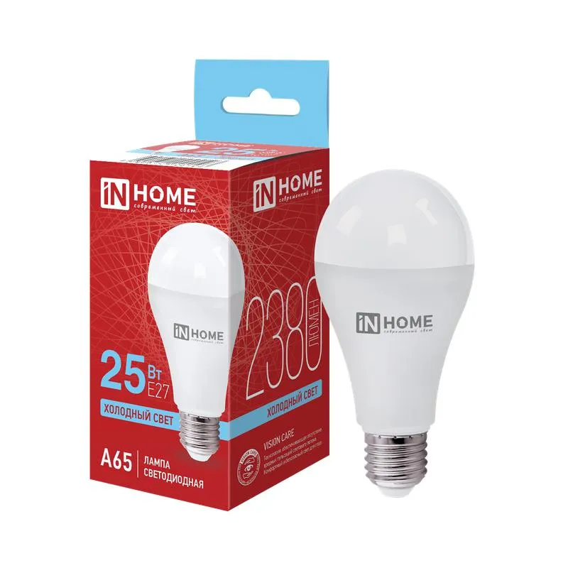 Лампа светодиодная LED-A65-VC 25Вт грушевидная 6500К холод. бел. E27 2380лм 230В 4690612024103