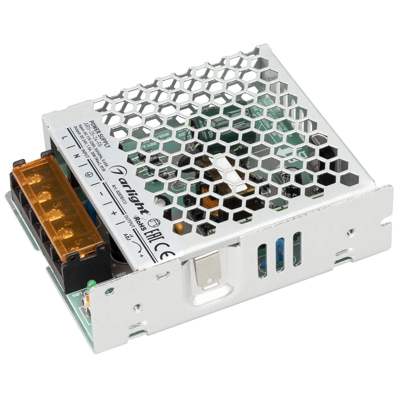 Блок питания ARS-35-24-FA (24V, 1.5A, 35W) 028781(1)