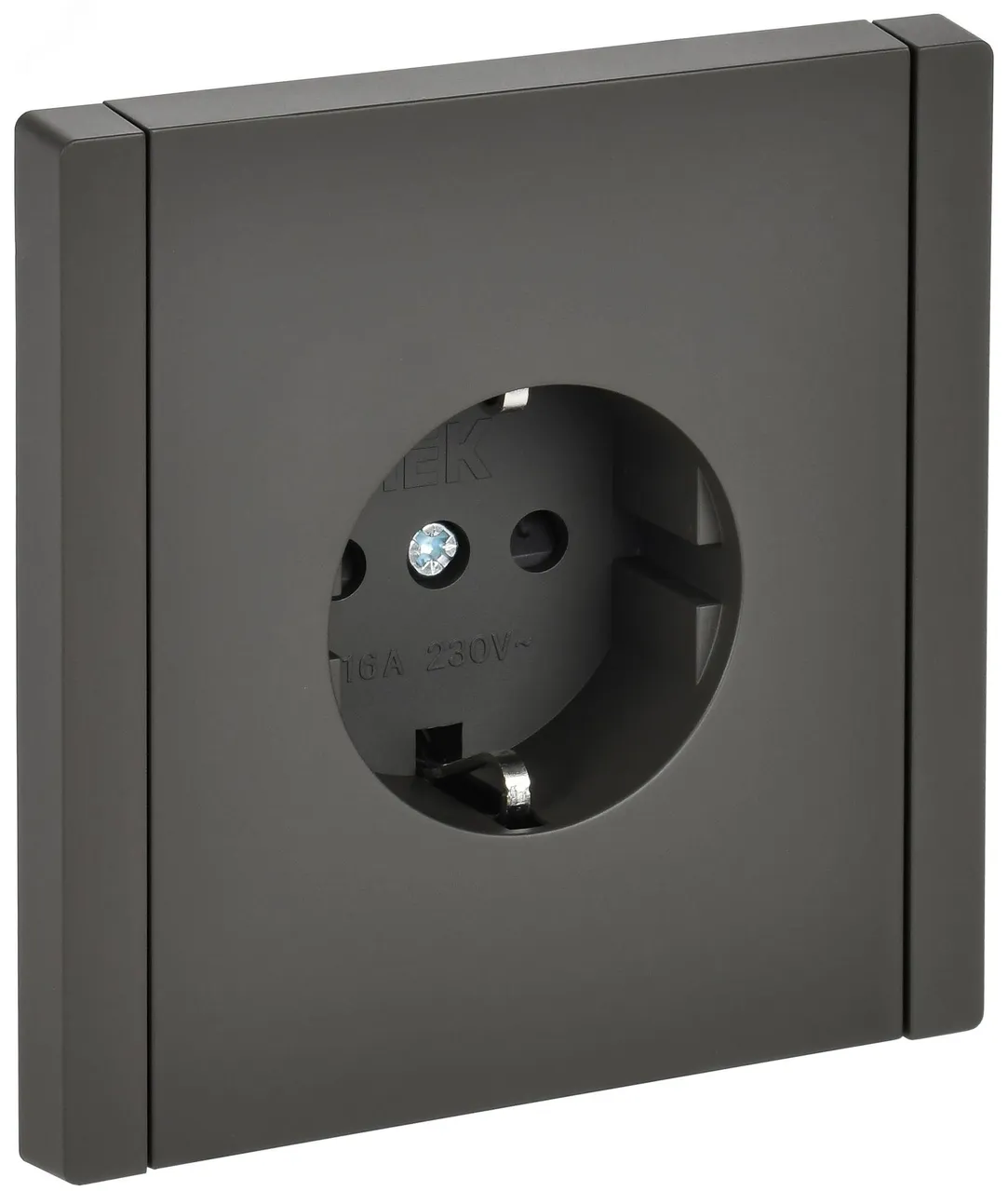 Розетка СП FORTE&PIANO FP315 16А с заземл. защ. шторки винт. крепл. сер. IEK FP-R14-16-K03