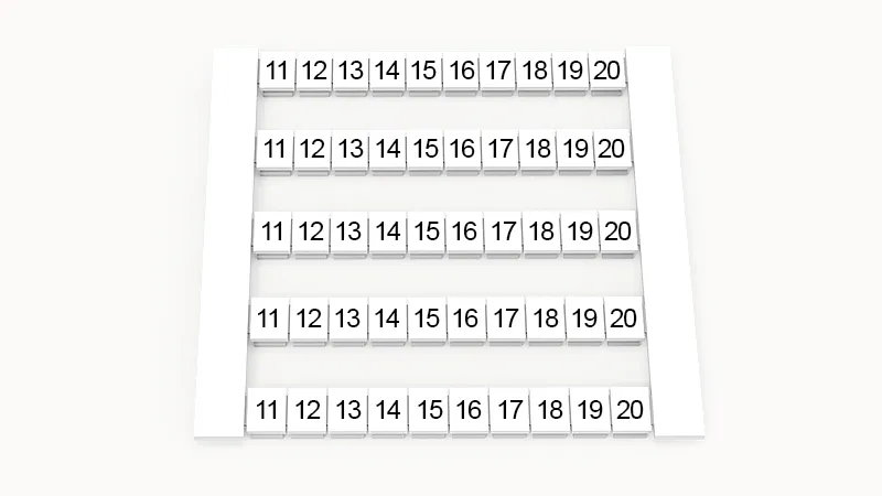Маркировка (в кассетах) DEK5-50P-19-19Z(H)