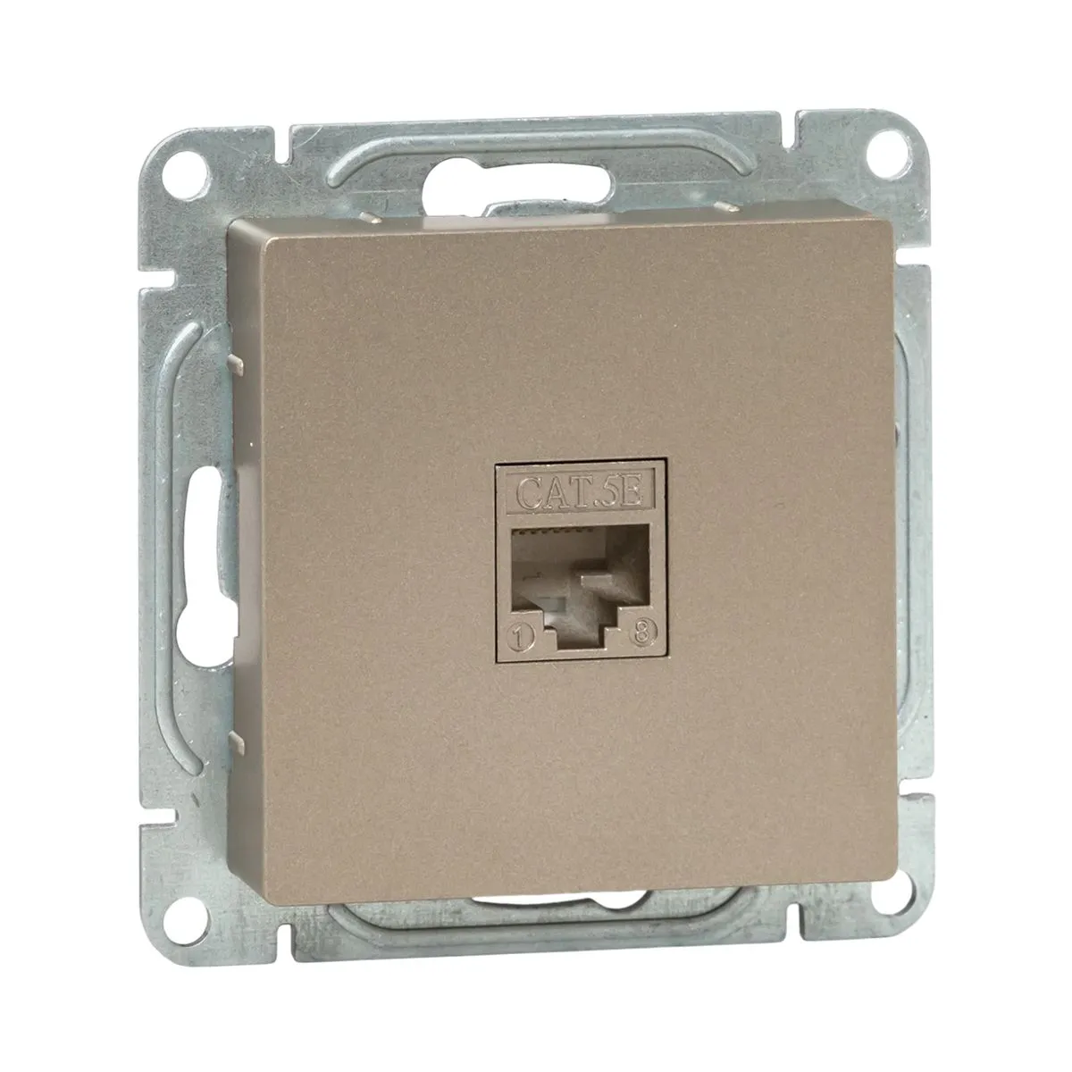 Механизм розетки RJ45 (cat5), шампань Эпика EKF UP1-SOC-RJ45-5