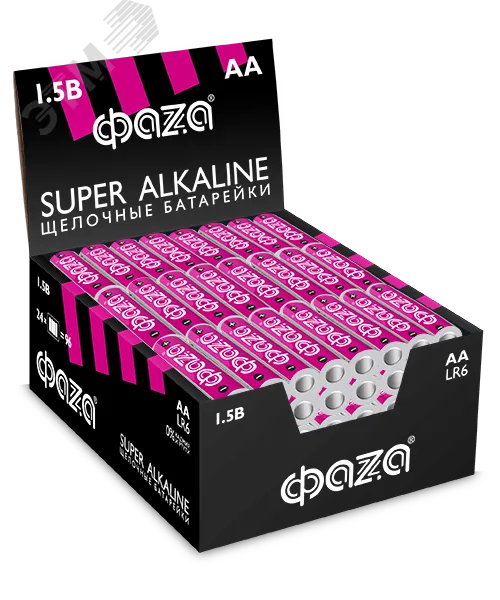 Элемент питания алкалиновый, LR 6(АА) Super Alkaline 4шт 2854643