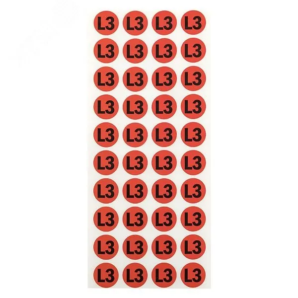 Наклейка "L3" d=20мм PROxima an-2-15-2
