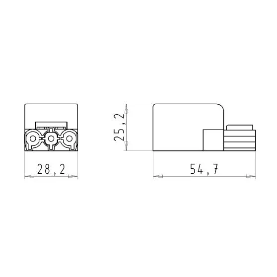 Вилочный разъем на кабель GST18i3S S1NZR2A MBR05