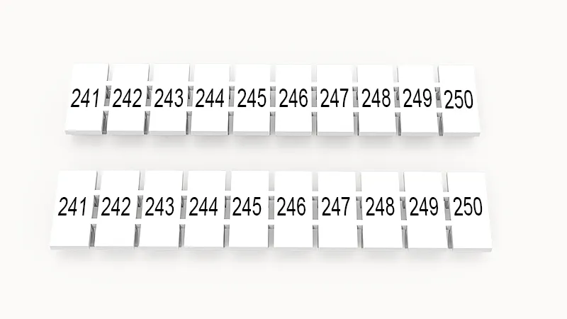 Маркировка (полоска) ZB5-10P-19-236Z(H)
