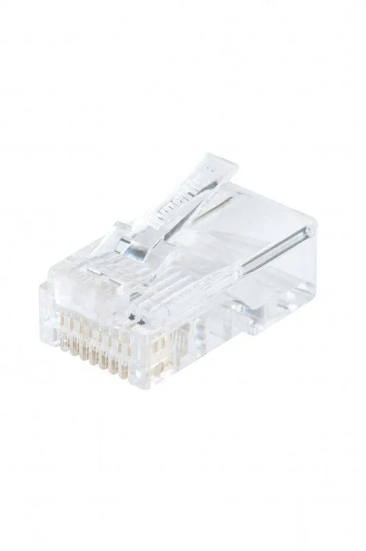 Разъем RJ45 8P8C кат.5E UTP PLUG-8P8C-U-C5-100 для ож и мж кабеля 49377
