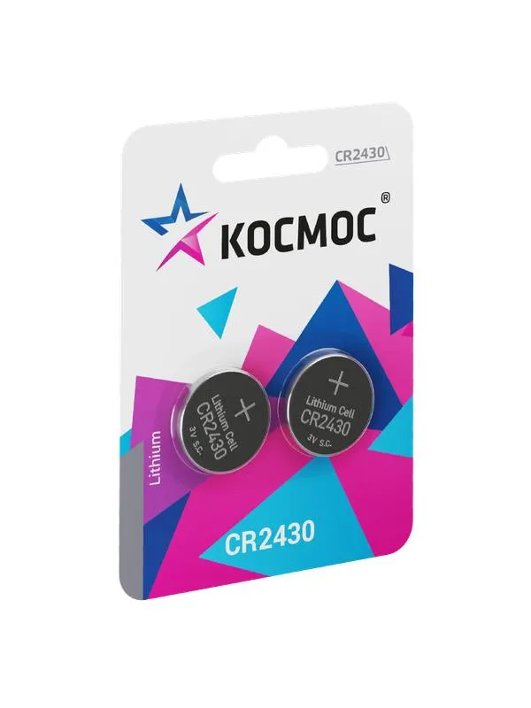 Элемент питания литиевый CR2430 2хBL (блист.2шт) KOCR2430BL2