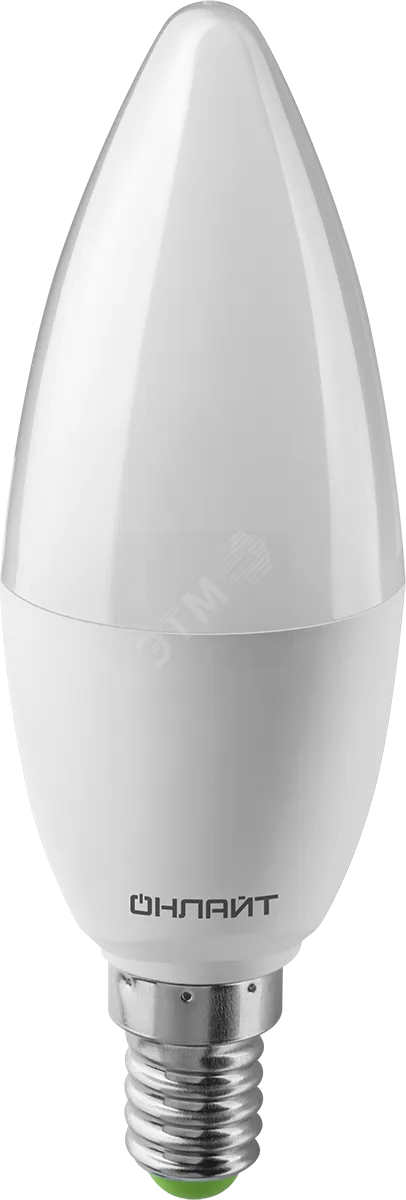 Лампа светодиодная LED 10вт E14 белый матовая свеча PROMO 23228