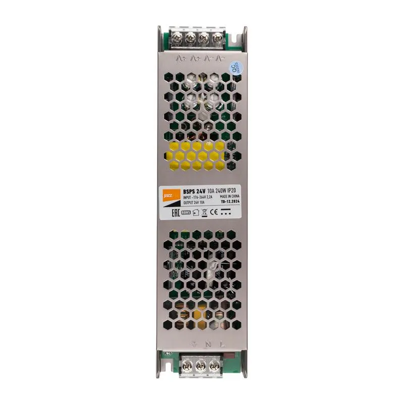 Блок питания для светодиодной ленты 240Вт 10А 24В IP20 BSPS метал. Pro JazzWay 5024250