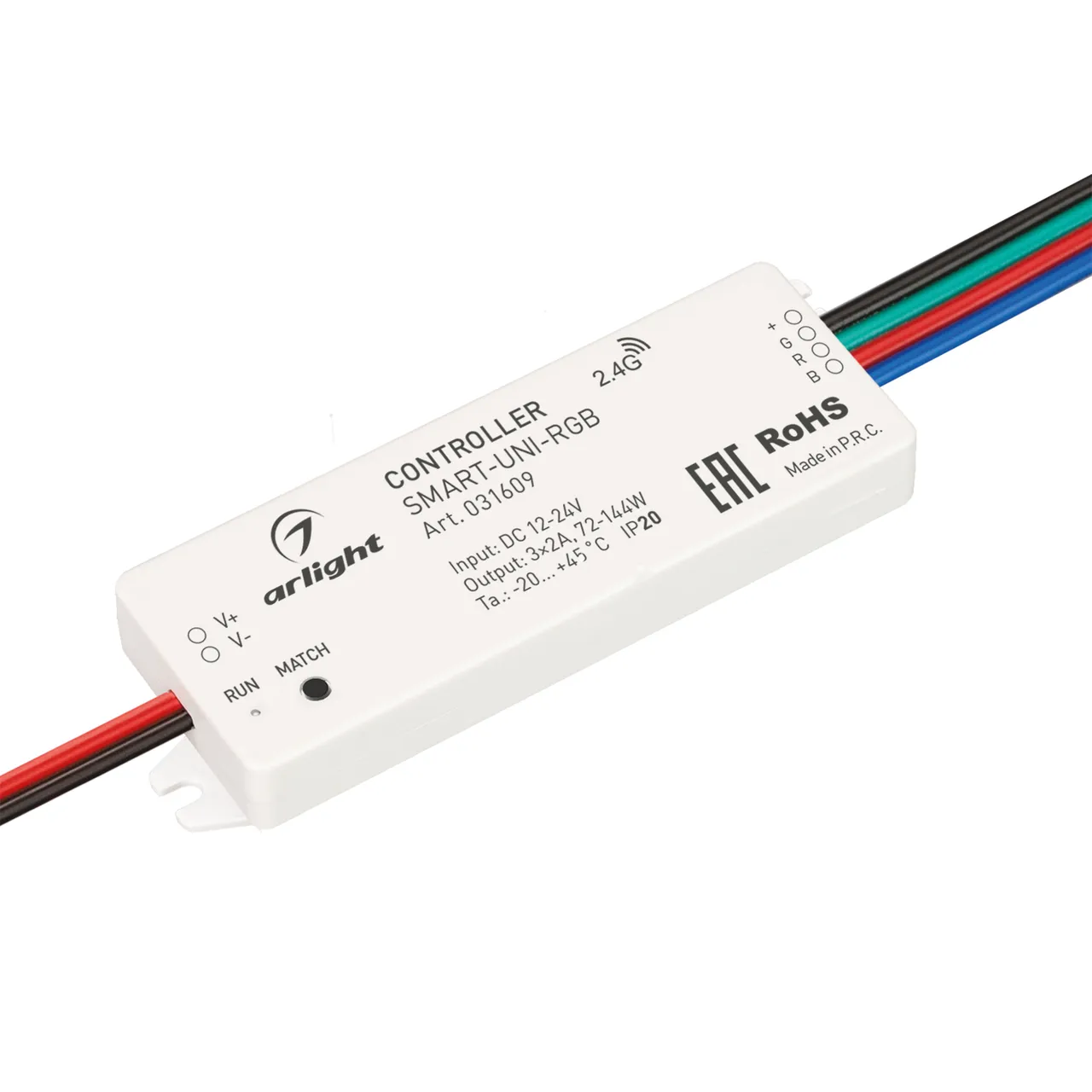 Контроллер SMART-UNI-RGB (12-24V, 3x2A, 2.4G) 031609