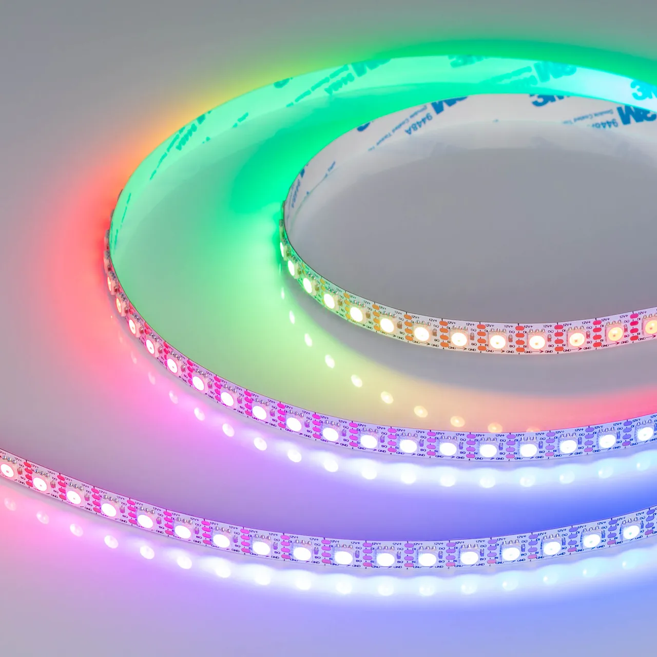 Лента SPI-B96-10mm 12V RGB-PX1-BPT (13 W/m, IP20, 5060, 5m) 037868