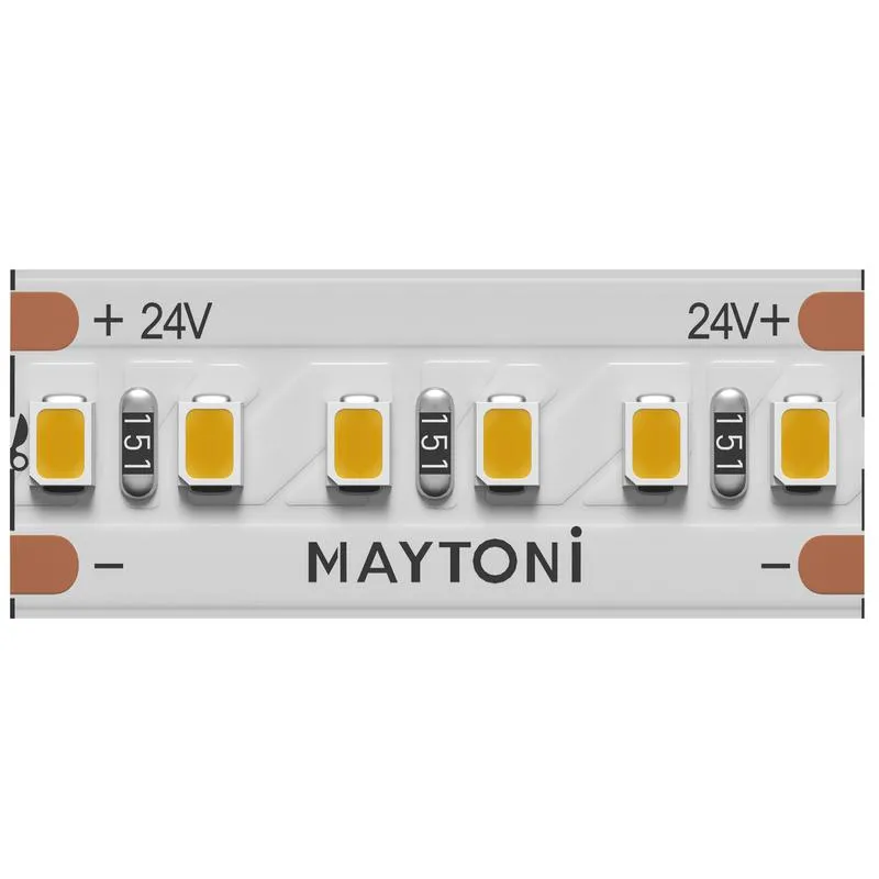 Лента светодиодная 24В 2216 8Вт/м 3000К IP20 (уп.5м) Maytoni 201061