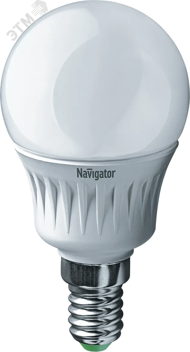 Лампа светодиодная LED 5вт E14 теплая шар 18857