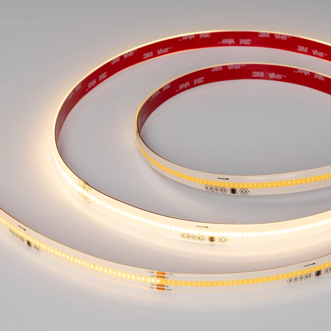 Лента герметичная SPI-COB-SE-X378-12mm 24V Warm2700-PX63-BPT (7 W/m, IP65, 5m) 041740