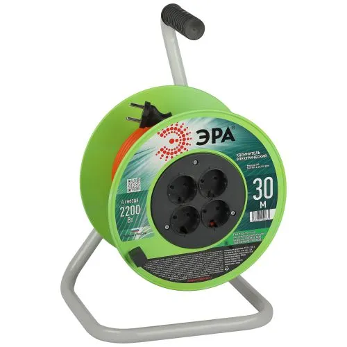 Удлинитель на катушке 4х30м без заземл. RP-4-2x1.0-30m ПВС 2х1 Б0059782