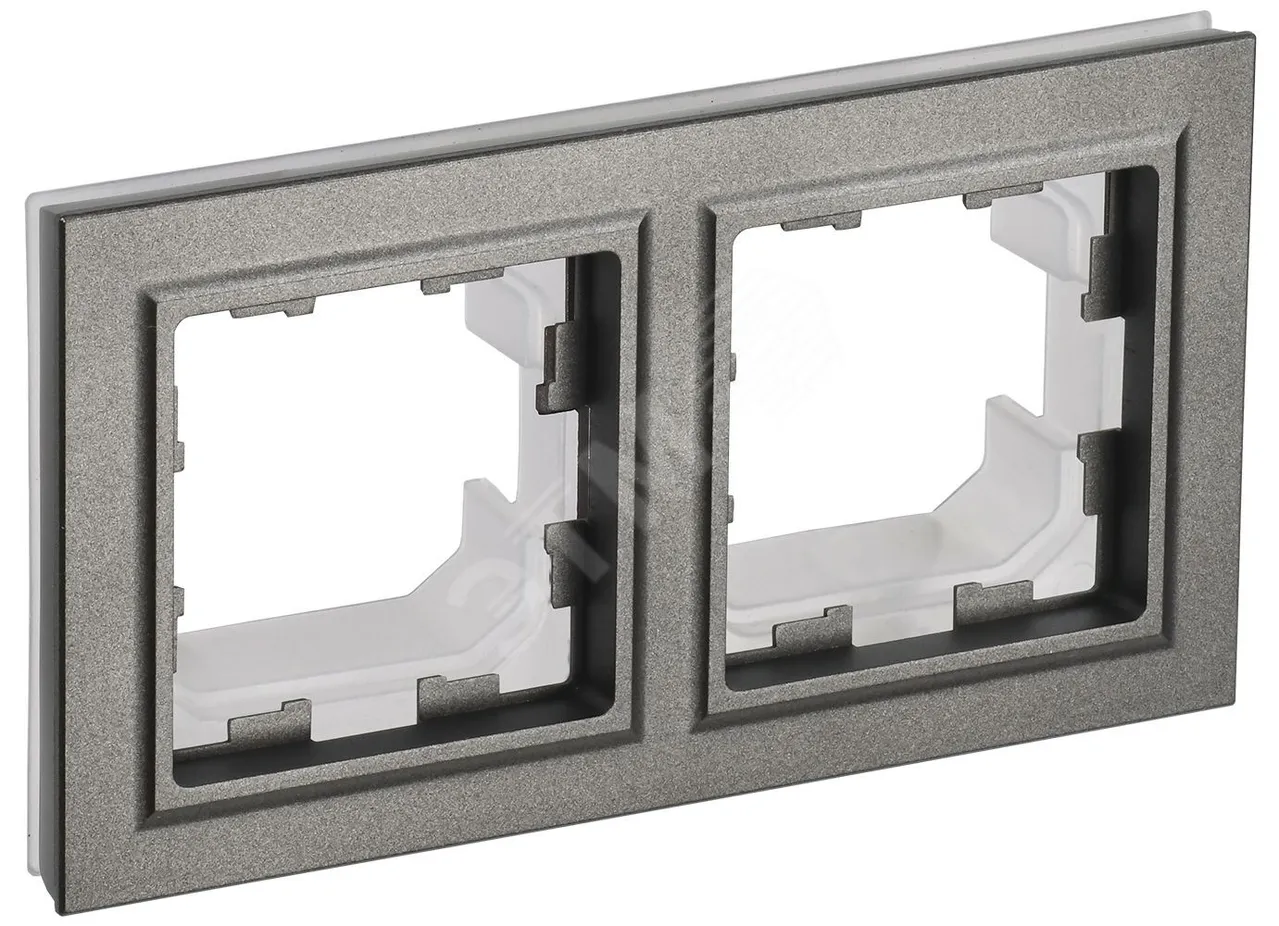 BRITE Рамка 2-мест. IP44 РУ-2-БрШ-44 шамп. BR-M22-44-K37