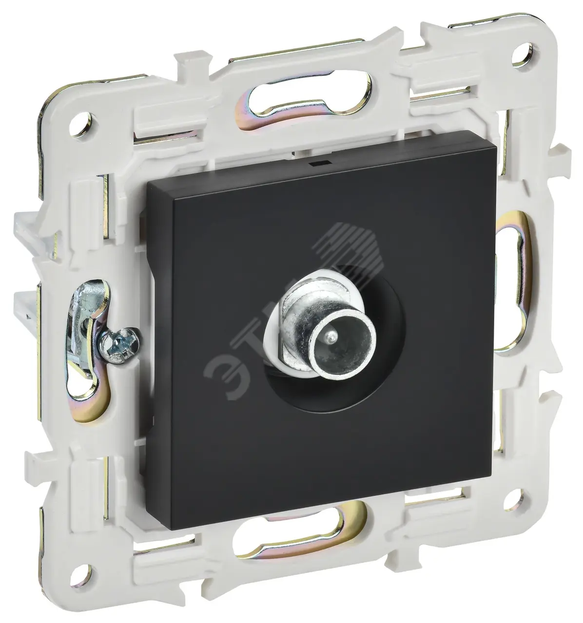 SKANDY Розетка TV проходная SK-A17Bl черный IEK SK-A10-P-K02