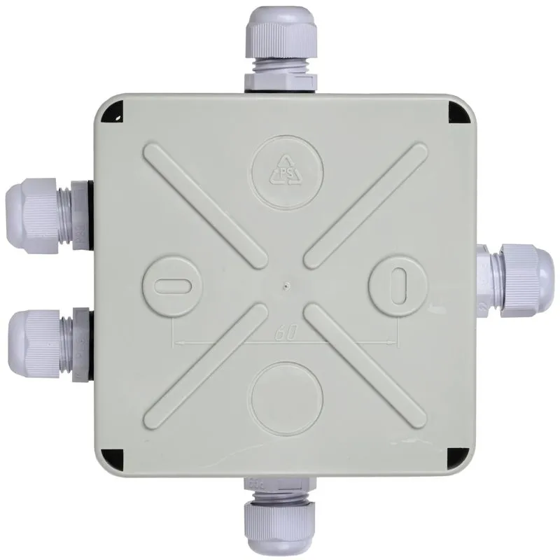 Коробка расп. КМ41330 о/п 100х100х50мм PG9 IP55 7035 UKO10-100-100-050-K51-55