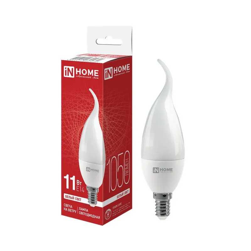 Лампа светодиодная LED-СВЕЧА НА ВЕТРУ-VC 11Вт свеча на ветру 4000К нейтр. бел. E14 1050лм 230В 4690612030470