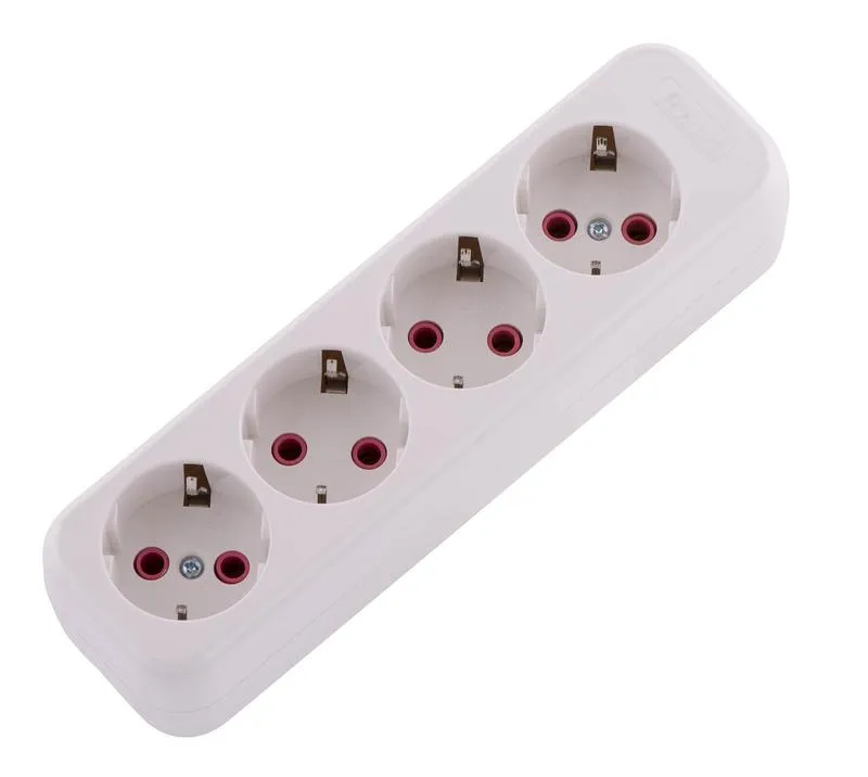 Колодка удлинителя 4-м с заземл. Lila 720-0400-401