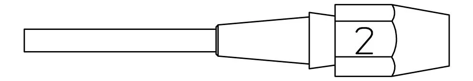 XDS 2 desoldering tip 3.0x5.3   L 10.5mm