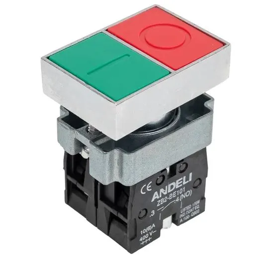 КНОПКА XB2-BL8325  "I-O" СДВОЕННАЯ 1З+1Р