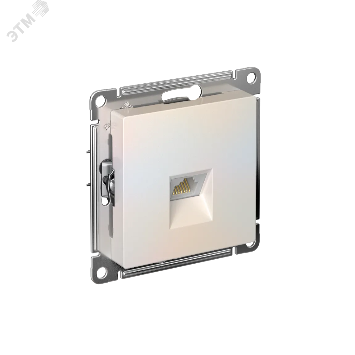 Розетка компьютерная AtlasDesign RJ45 кат.5E механизм жемчуж. SE ATN000483