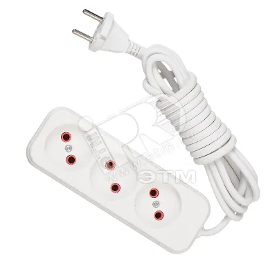 Удлинитель 3х5м без заземл. 10А IP20 Lila 720-0305-303