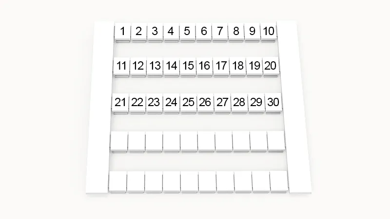 Маркировка (в кассетах) DEK6-50P-19-62Z(H)