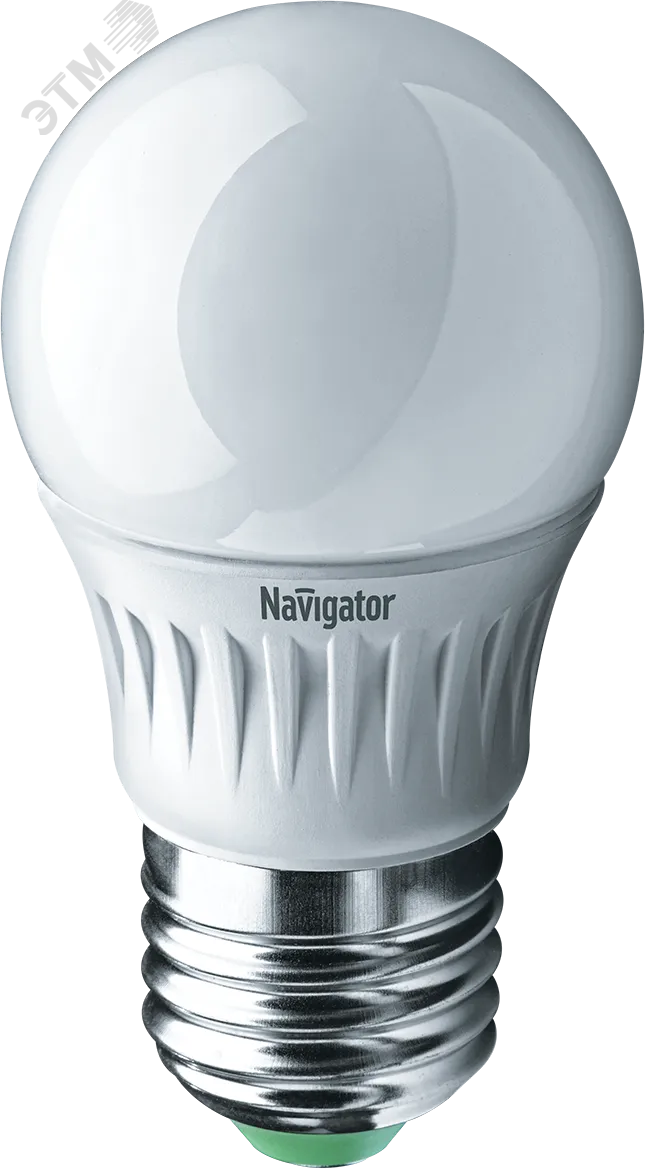 Лампа светодиодная LED 5вт E27 теплая шар 18859