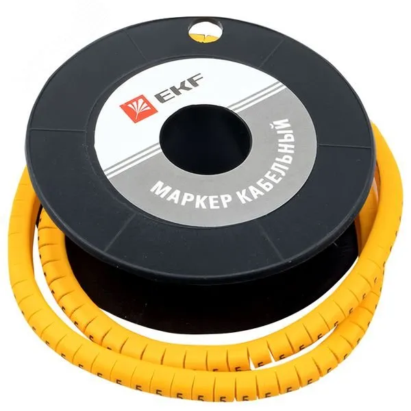 Маркер кабельный 6,0 мм2 "5" (350 шт.) (ЕС-3) EKF PROxima