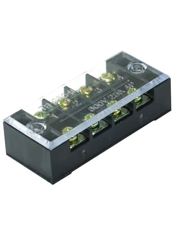 Блок зажимов ТВ-2504. 25А. 4 клеммные пары IP30 ET522085