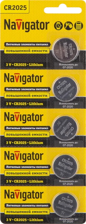 Элемент питания 94 764 NBT-CR2025-BP5 94764