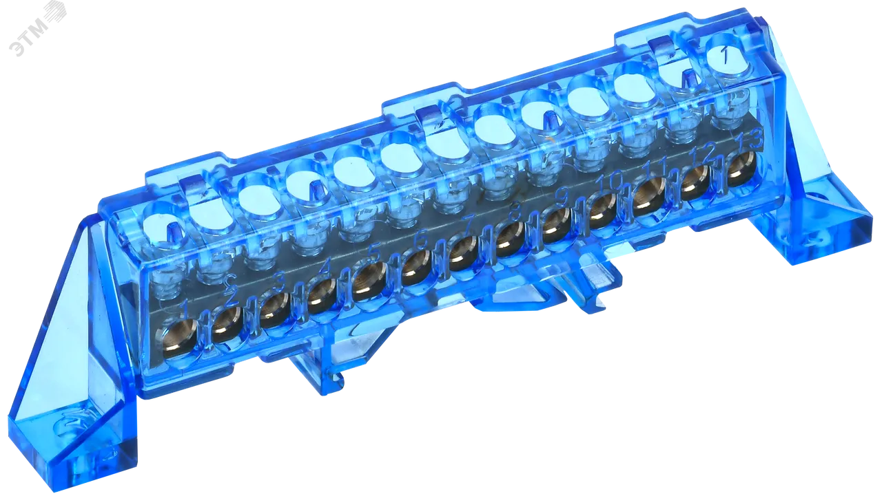 TEKFOR Шина N ноль в комбинированном DIN-изоляторе Стойка 6х9-13-С IEK TF-NN10-13-DP-K07
