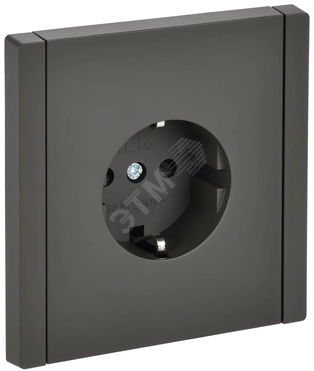 Розетка СП FORTE&PIANO FP315 16А с заземл. защ. шторки винт. крепл. сер. IEK FP-R14-16-K03