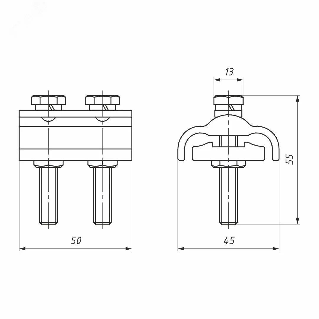 Зажим плашечный CD 150 (16-150/16-150кв.мм) 11100561